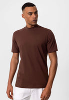 Antioch-Kahve Slim Fit Basic T Shirt-T-Shirts-3-Milagron.com