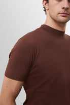 Antioch-Kahve Slim Fit Basic T Shirt-T-Shirts-6-Milagron.com