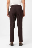 Antioch-Kahve Slim Fit Comfort Erkek Pantolon-Kumaş Pantolon-5-Milagron.com