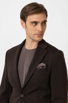 Antioch-Kahve Slim Fit Comfort Erkek Takım-Takım Elbise-5-Milagron.com