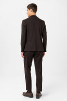 Antioch-Kahve Slim Fit Comfort Erkek Takım-Takım Elbise-7-Milagron.com