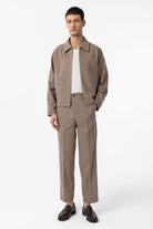 Antioch-Kahve Straight Fit Erkek Pantolon-Kumaş Pantolon-2-Milagron.com