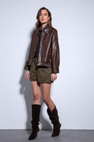 Antioch-Antioch Kahve Suni Deri Bomber Ceket-Ceket-2-Milagron.com