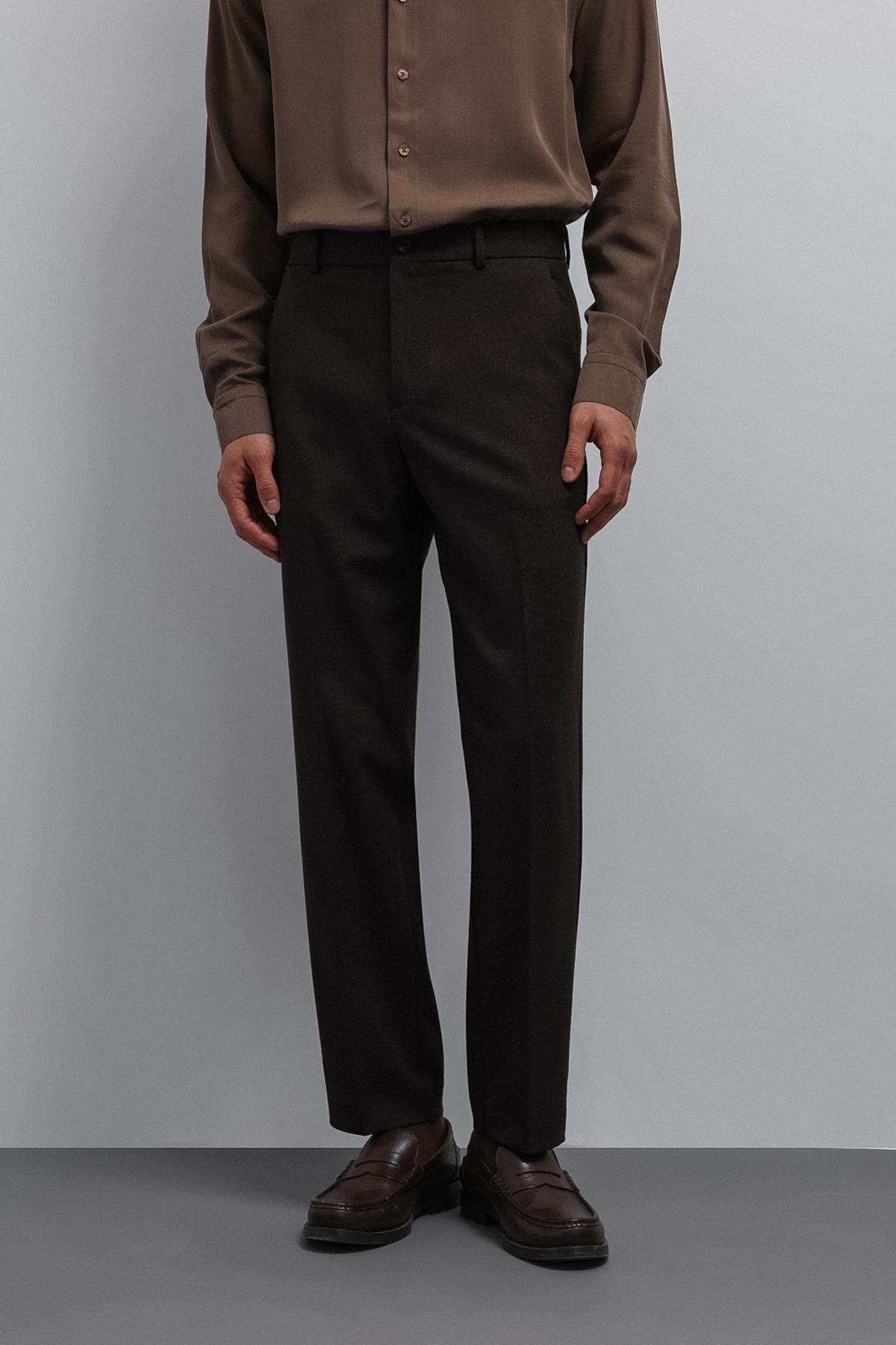 Antioch Kahve Tapered Fit Erkek Pantolon