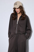 Antioch-Kahve Volümlü Ceket Ve Paça Lastikli Eşofman Takım-Takım-6-Milagron.com