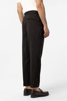 Antioch-Kahve Yüksek Bel İtalyan Kalıp Pileli Erkek Pantolon-Kumaş Pantolon-4-Milagron.com