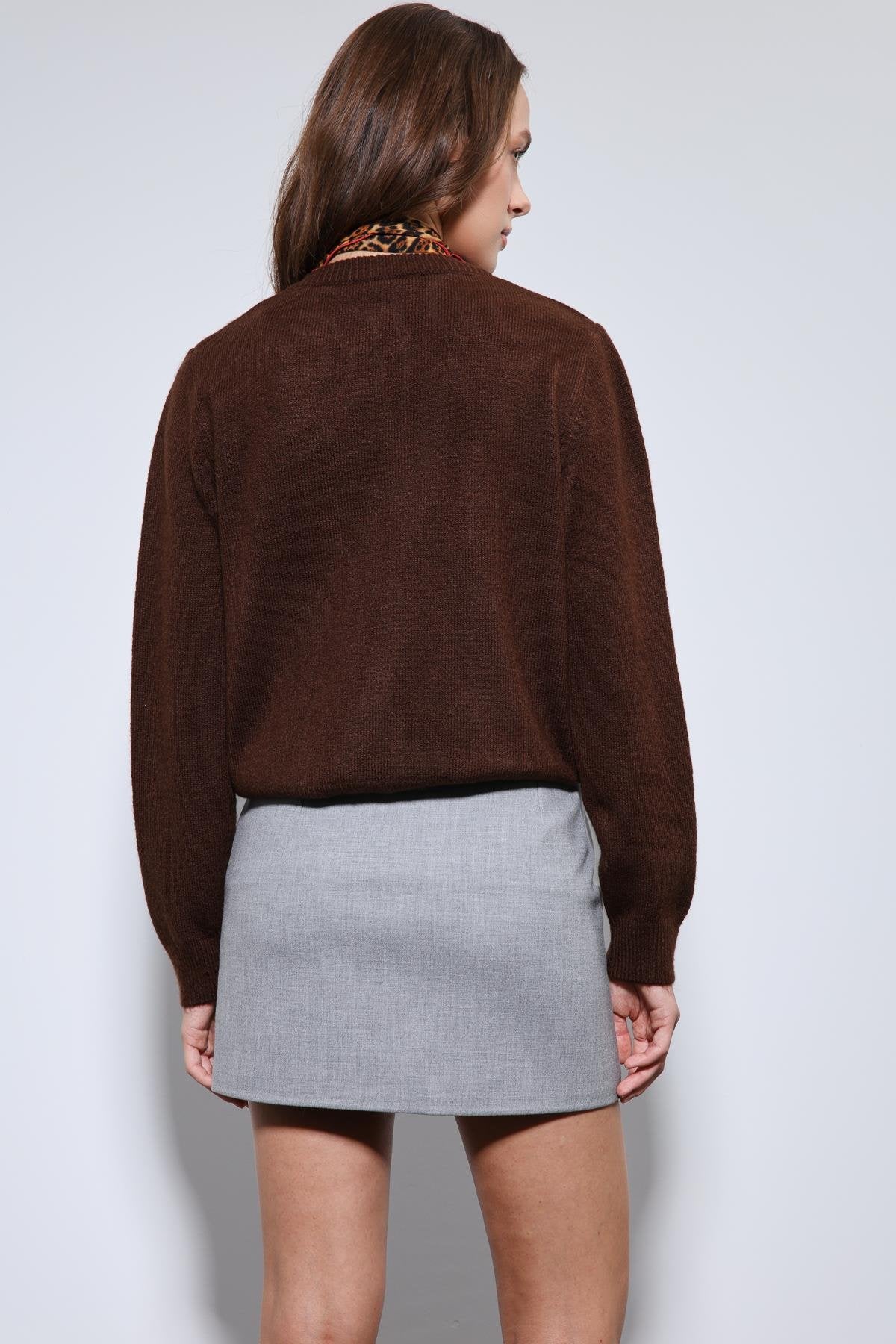 Antioch-Kahve Yumuşak Dokulu Hırka-Hırka-7-Milagron.com