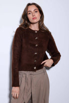 Antioch-Antioch Kahve Yumuşak Dokulu Kadın Hırka-Hırka-2-Milagron.com