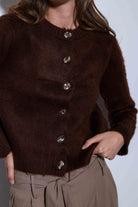 Antioch-Antioch Kahve Yumuşak Dokulu Kadın Hırka-Hırka-5-Milagron.com