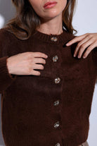 Antioch-Antioch Kahve Yumuşak Dokulu Kadın Hırka-Hırka-6-Milagron.com