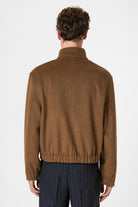 Antioch-Kahve Yün Karışımlı Dik Yaka Erkek Mont-Mont-7-Milagron.com