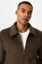 Antioch-Kahve Yün Karışımlı Mevsimlik Erkek Mont-Mont-5-Milagron.com