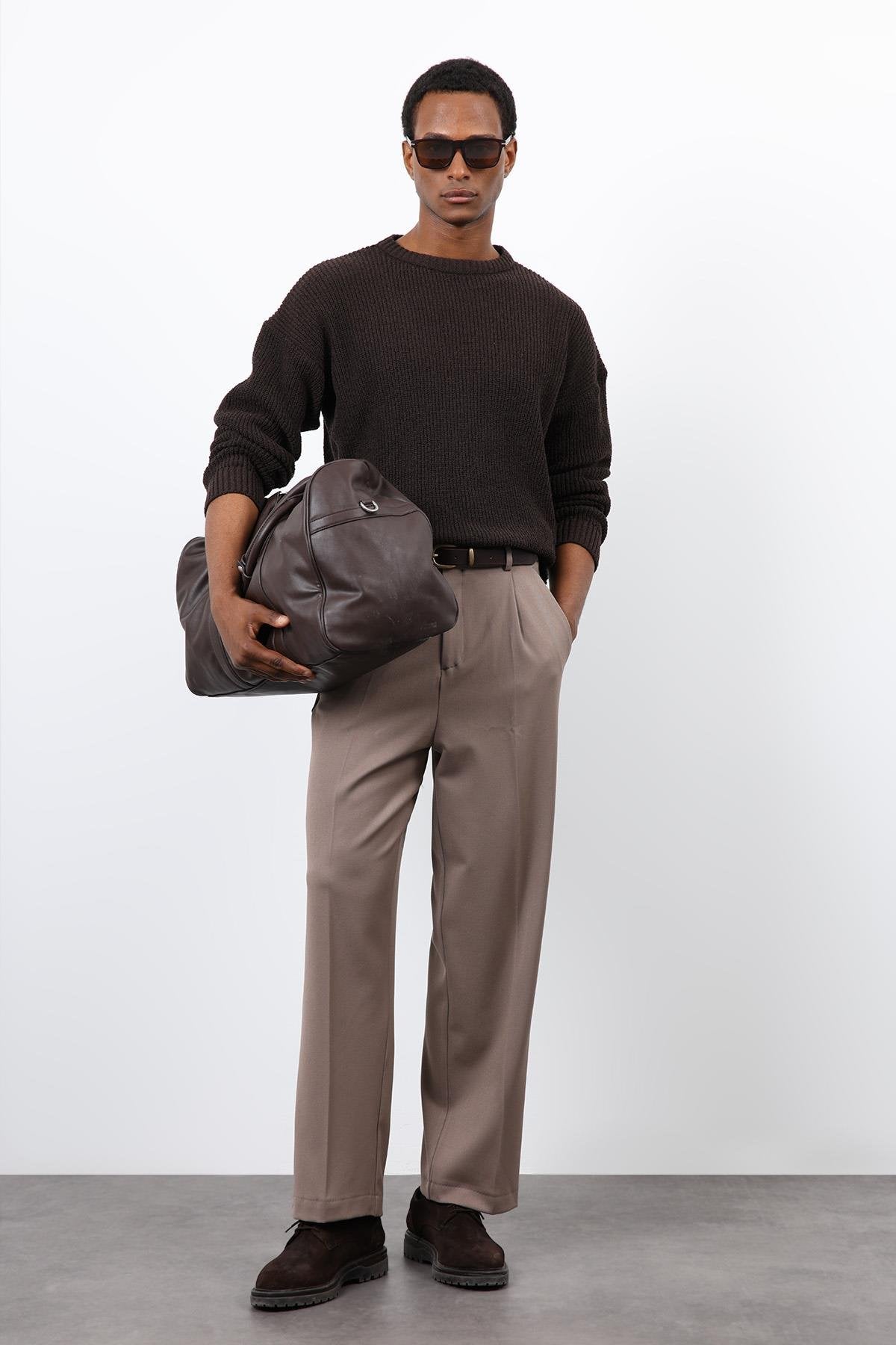 Antioch-Kahve örme Triko Erkek Kazak-Kazak-2-Milagron.com