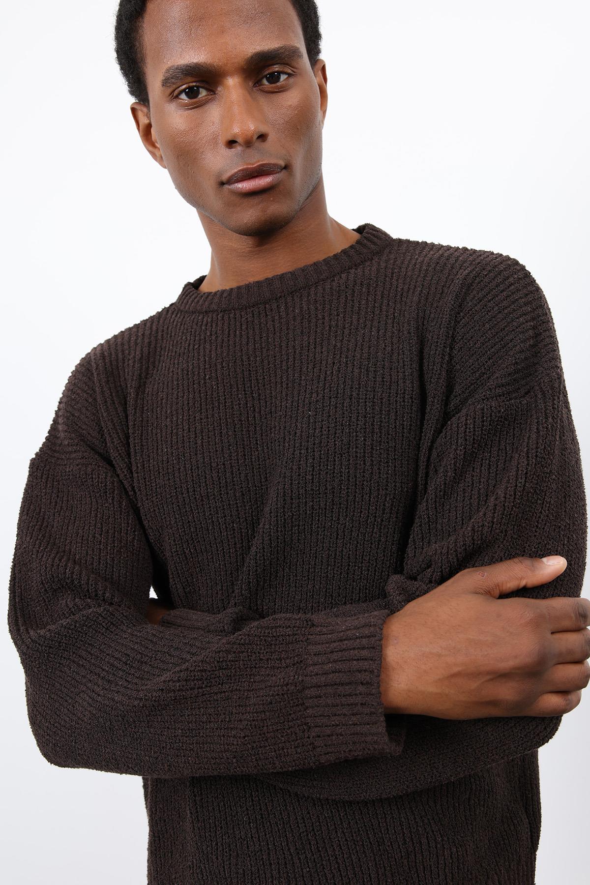 Antioch-Kahve örme Triko Erkek Kazak-Kazak-7-Milagron.com