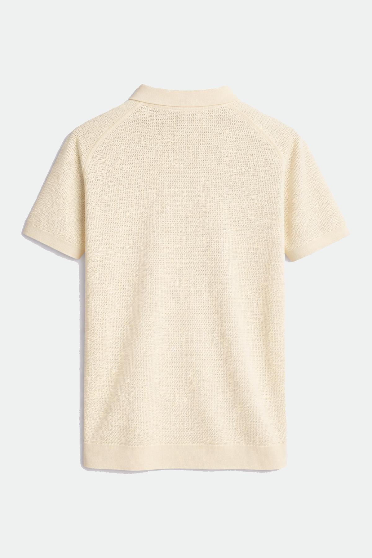 Antioch Kemik Örgü Dokulu Polo Yaka Erkek T-Shirt