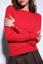 Antioch-Kırmızı Basic Kadın Triko Kazak-Kazak & Triko-3-Milagron.com