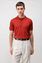 Antioch Kırmızı Comfort Slim Polo Yaka Erkek Triko T-Shirt