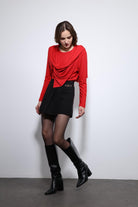 Antioch-Kırmızı Drapeli şal Detaylı Top-Top-5-Milagron.com