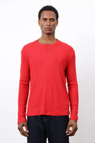 Antioch-Kırmızı Fitilli Düğmeli Yaka T Shirt-T-Shirt-3-Milagron.com