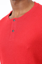 Antioch-Kırmızı Fitilli Düğmeli Yaka T Shirt-T-Shirt-4-Milagron.com