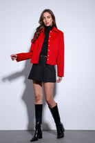 Antioch-Antioch Kırmızı Gömlek Yaka Kısa Kaşe Ceket-Ceket-5-Milagron.com