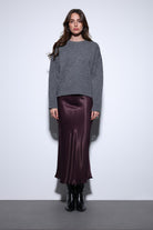 Antioch-Antioch Koyu Gri Yün Karışımlı Kadın Kazak-Kazak-2-Milagron.com