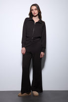 Antioch-Koyu Kahve Fermuarlı Kadın Eşofman Takım-Takım-4-Milagron.com