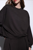 Antioch-Koyu Kahve Geniş Paça Relaxed Kadın Takım-Takım-6-Milagron.com