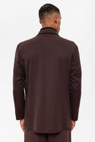 Antioch-Koyu Kahve Kruvaze Kapama Gizli Cep Erkek Blazer Ceket-Blazer Ceket-9-Milagron.com