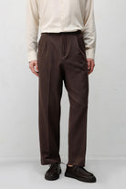 Antioch Koyu Kahve Relax Fit Pilili Erkek Pantolon