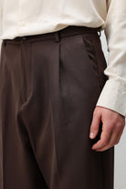 Antioch Koyu Kahve Relax Fit Pilili Erkek Pantolon