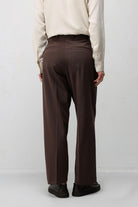 Antioch Koyu Kahve Relax Fit Pilili Erkek Pantolon