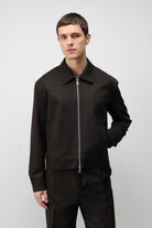 Antioch Koyu Kahve Relaxed Fit Fermuarlı Erkek Mont