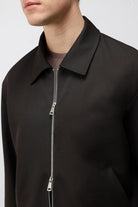 Antioch Koyu Kahve Relaxed Fit Fermuarlı Erkek Mont