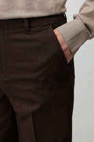 Antioch Koyu Kahve Straight Fit Erkek Pantolon