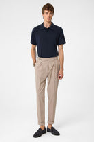 Antioch-Koyu Taş Yüksek Bel Toka Kapama Pileli Erkek Pantolon-Kumaş Pantolon-2-Milagron.com