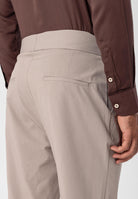 Antioch-Koyu Taş Yüksek Bel Toka Kemerli Pileli Kumaş Pantolon-Pantolon-5-Milagron.com