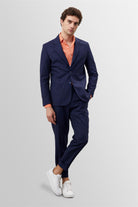Antioch-Lacivert %100 Keten Erkek Blazer Ceket-Ceket-2-Milagron.com