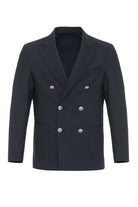 Antioch-Lacivert Astarsız Kruvaze Erkek Blazer Ceket-Ceket-9-Milagron.com