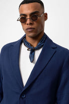 Antioch-Lacivert Astarsız Torba Cepli Erkek Blazer Ceket-Blazer Ceket-4-Milagron.com