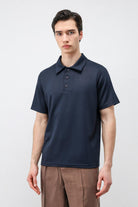 Antioch Lacivert Basic Polo Yaka Erkek T-Shirt