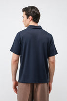 Antioch Lacivert Basic Polo Yaka Erkek T-Shirt