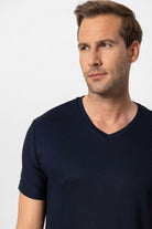 Antioch Lacivert Basic V Yaka Erkek T-Shirt