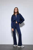 Antioch-Lacivert Bomber Ceket Ve İspanyol Paça Eşofman Takım-Takım-3-Milagron.com