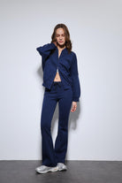 Antioch-Lacivert Bomber Ceket Ve İspanyol Paça Eşofman Takım-Takım-5-Milagron.com