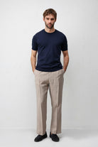 Antioch Lacivert Comfort Slim Triko T-Shirt