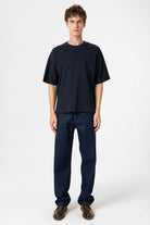 Antioch-Lacivert Crop Fit Erkek T Shirt-T-Shirts-3-Milagron.com