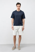 Antioch Lacivert Crop Fit Erkek T-Shirt