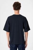 Antioch-Lacivert Crop Fit Erkek T Shirt-T-Shirts-5-Milagron.com