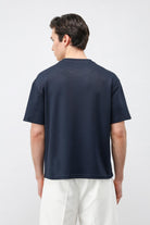 Antioch Lacivert Crop Fit Erkek T-Shirt